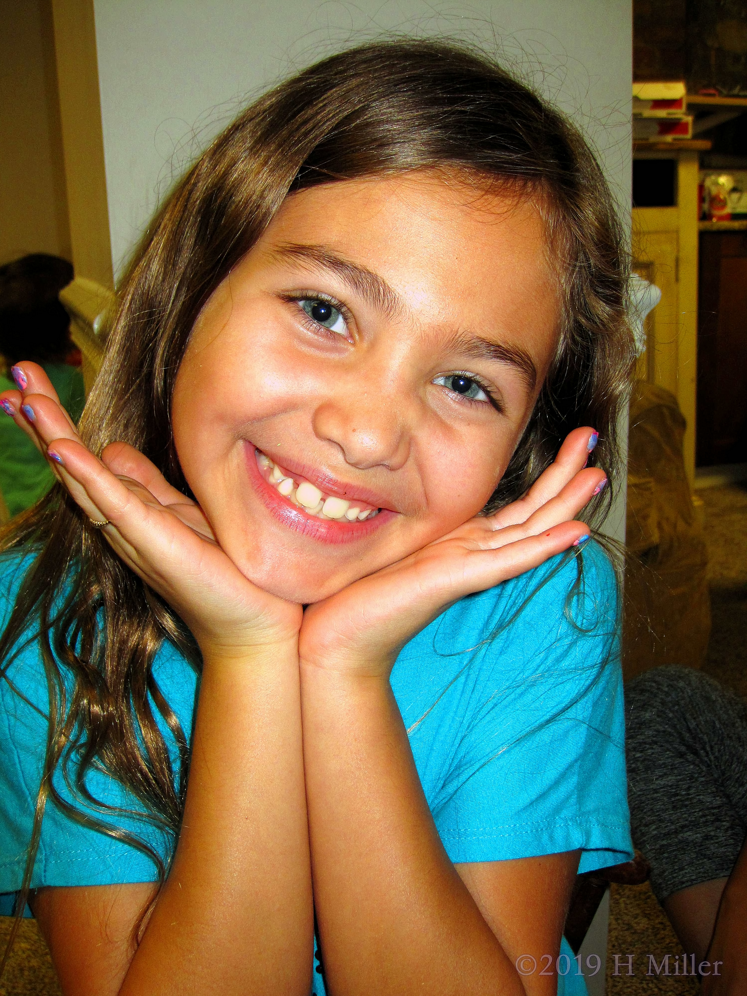 Multicolored Kids Mani With A Happy Smile Multicolored Kids Mani With A Happy Smile