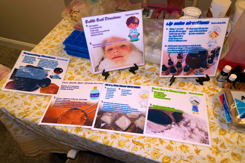 Directions For The Kids Crafts At The Spa Party For Girls! Directions For The Kids Crafts At The Spa Party For Girls!