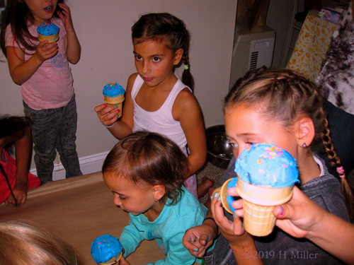 Eating The Cupcakes At The Party For Kids Eating The Cupcakes At The Party For Kids