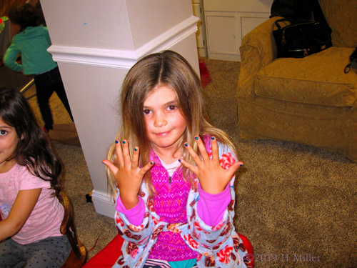 Smile At Spa Party Of Green Blue Purple Splat Manicure Owner Smile At Spa Party Of Green Blue Purple Splat Manicure Owner