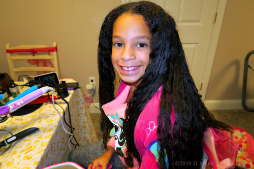 Smile At The Hair Table At The Spa Party Smile At The Hair Table At The Spa Party