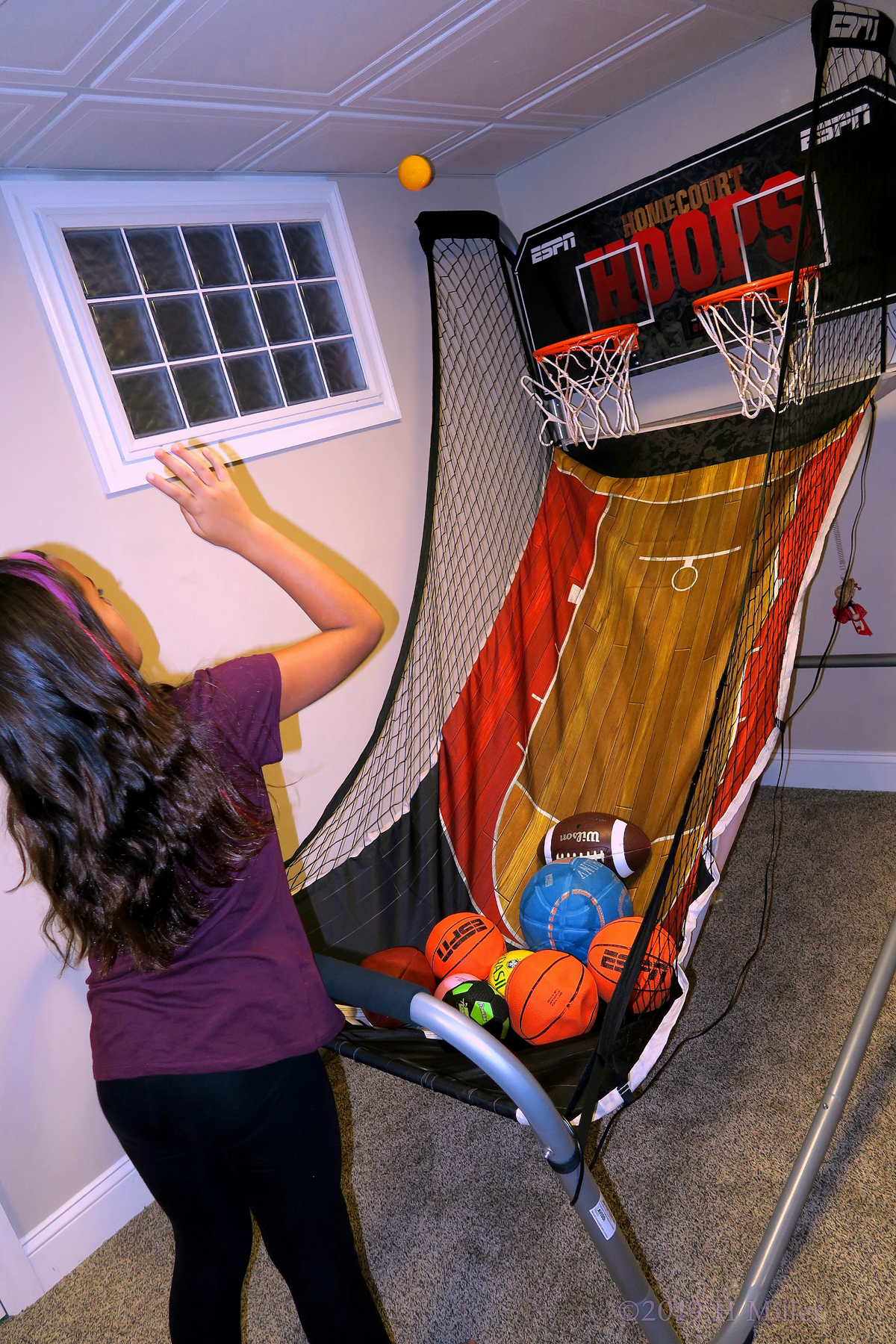 Shooting Hoops At The Party! 