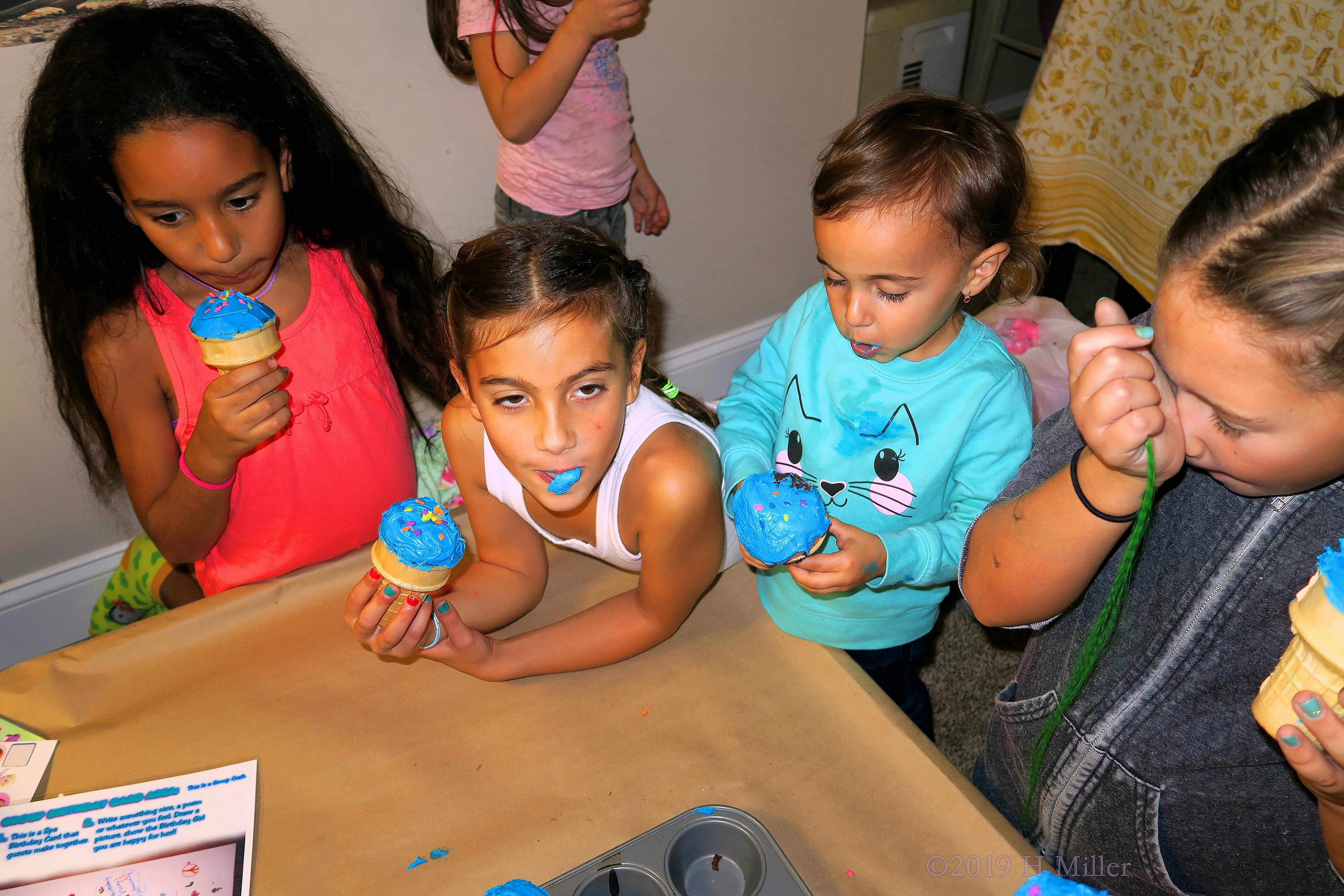 Blessed Blue Cupcakes At The Kids Spa Party! 