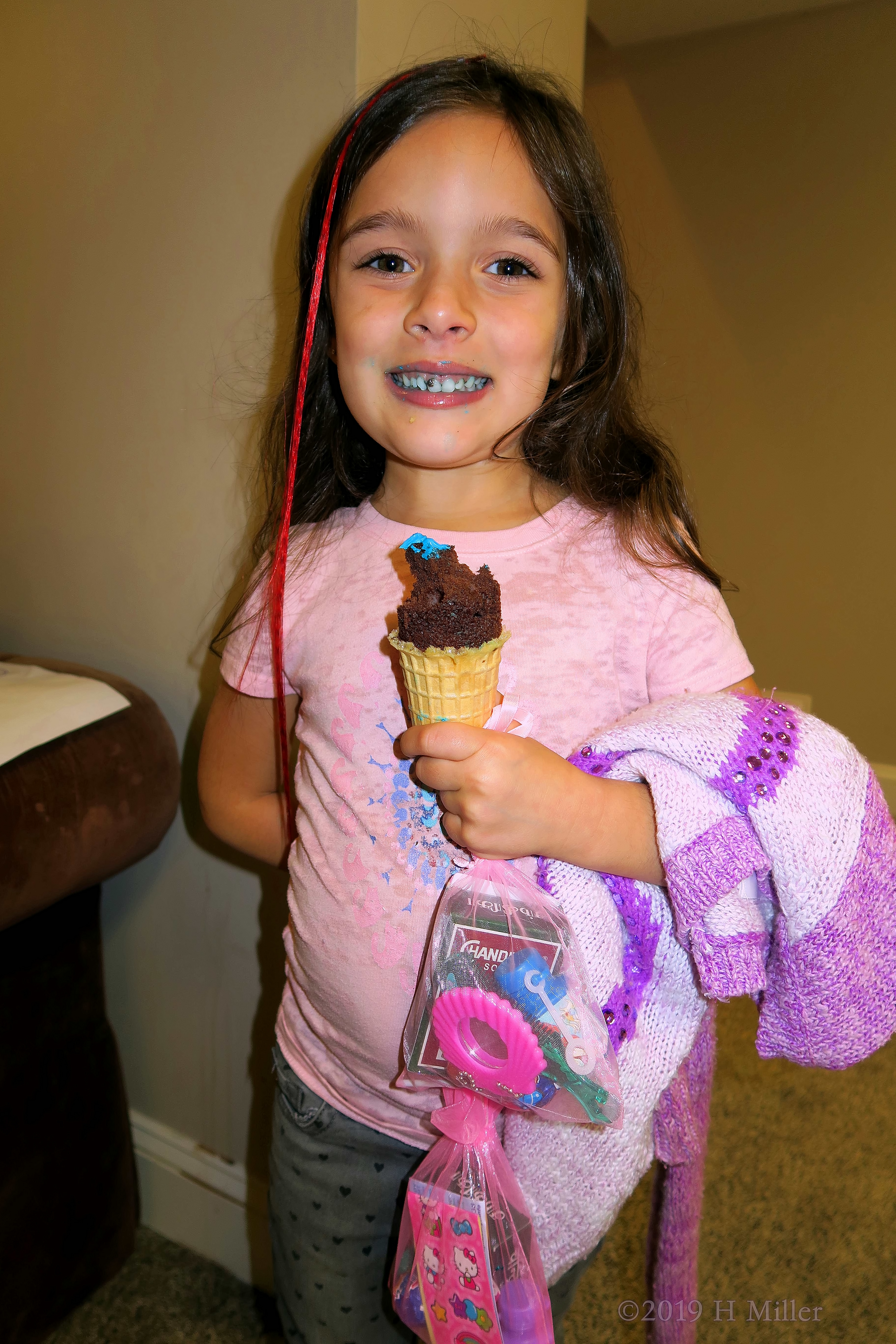 Dripping In Decor! Kids Party Guest Enjoys Cupcake Cone! Dripping In Decor! Kids Party Guest Enjoys Cupcake Cone!
