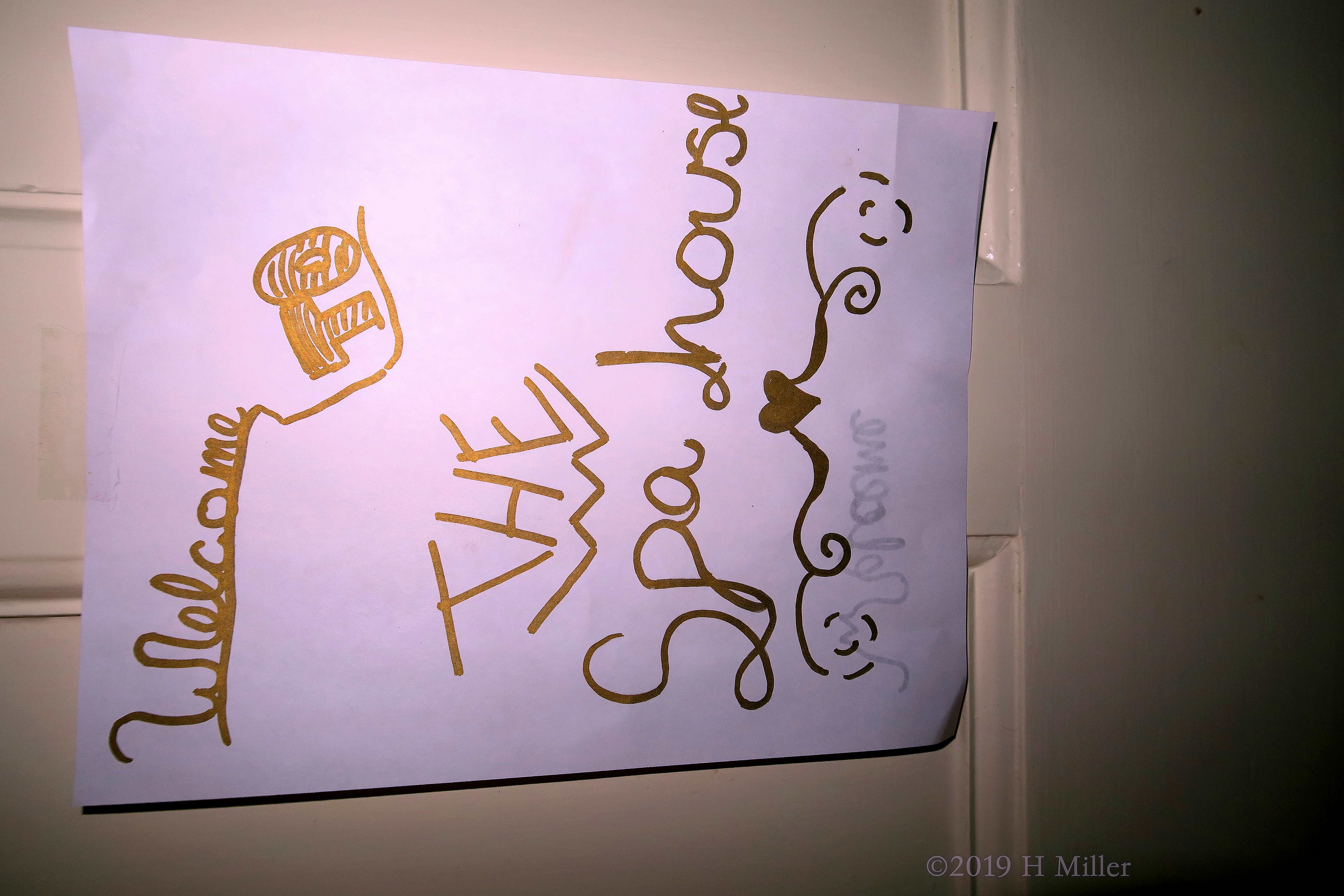 Welcoming Gestures On The Spa Birthday Card Welcoming Gestures On The Spa Birthday Card