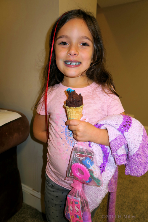 Dripping In Decor! Kids Party Guest Enjoys Cupcake Cone! Dripping In Decor! Kids Party Guest Enjoys Cupcake Cone!