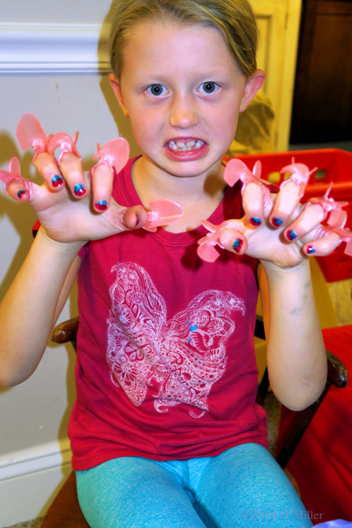 Ferociously Fancy Kids Manicure With Nail Protectors!