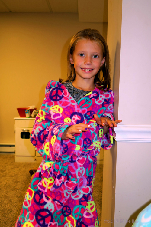 Peace, Love, And Robes! Kids Spa Robes At The Kids Birthday Part Peace, Love, And Robes! Kids Spa Robes At The Kids Birthday Part