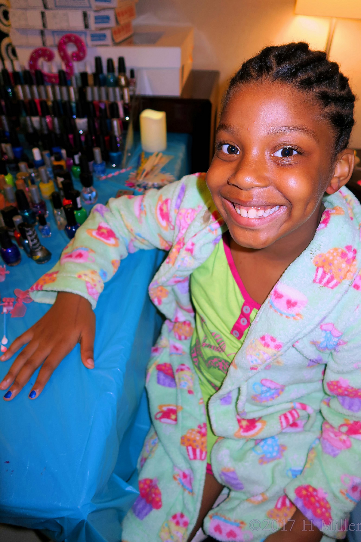Smiling And Having A Fun Time During Manicures For Girls! 