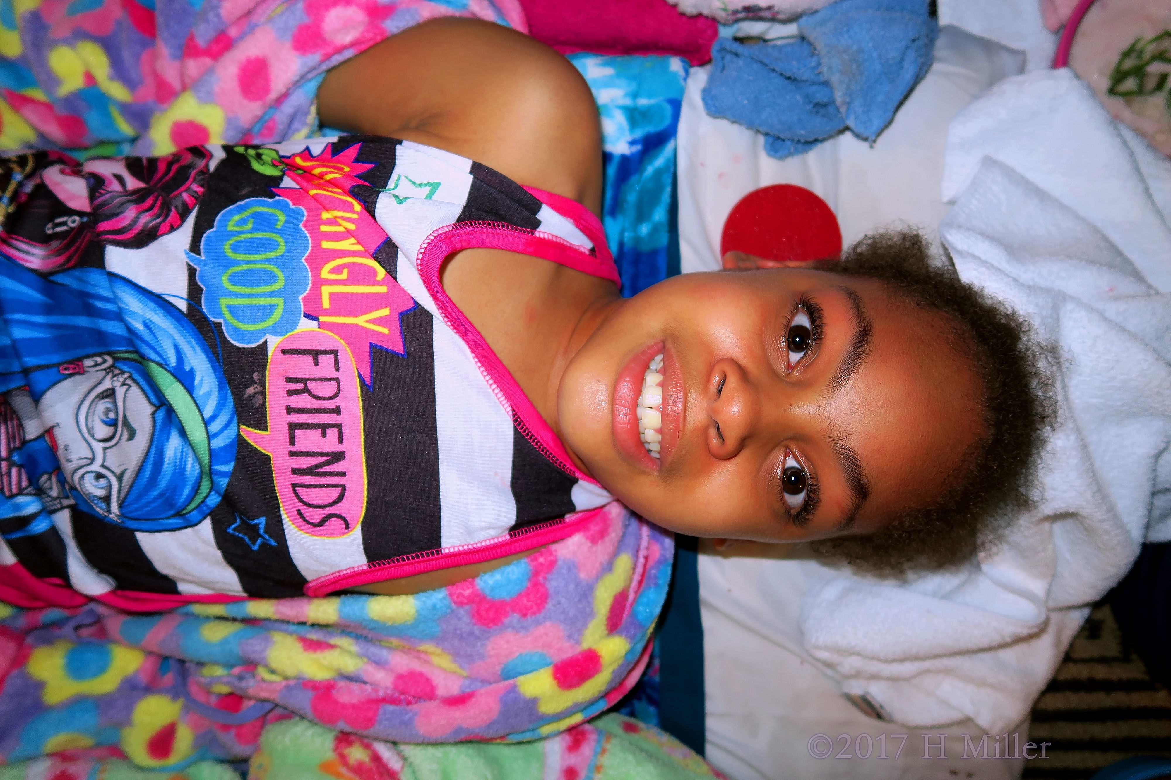 Another Smile Before Her Relaxing Kids Spa Treatment Begins! Another Smile Before Her Relaxing Kids Spa Treatment Begins!