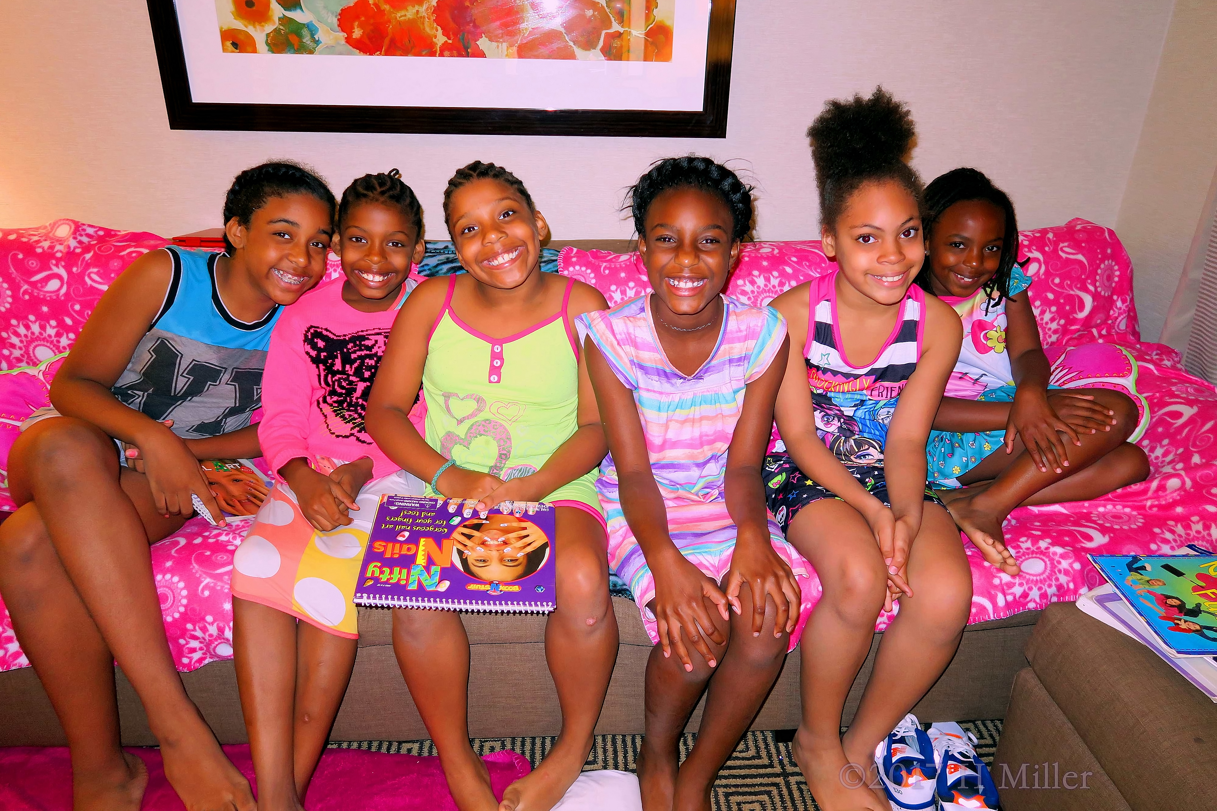 Azyah's Kids Spa Party Group Photo. Azyah's Kids Spa Party Group Photo.