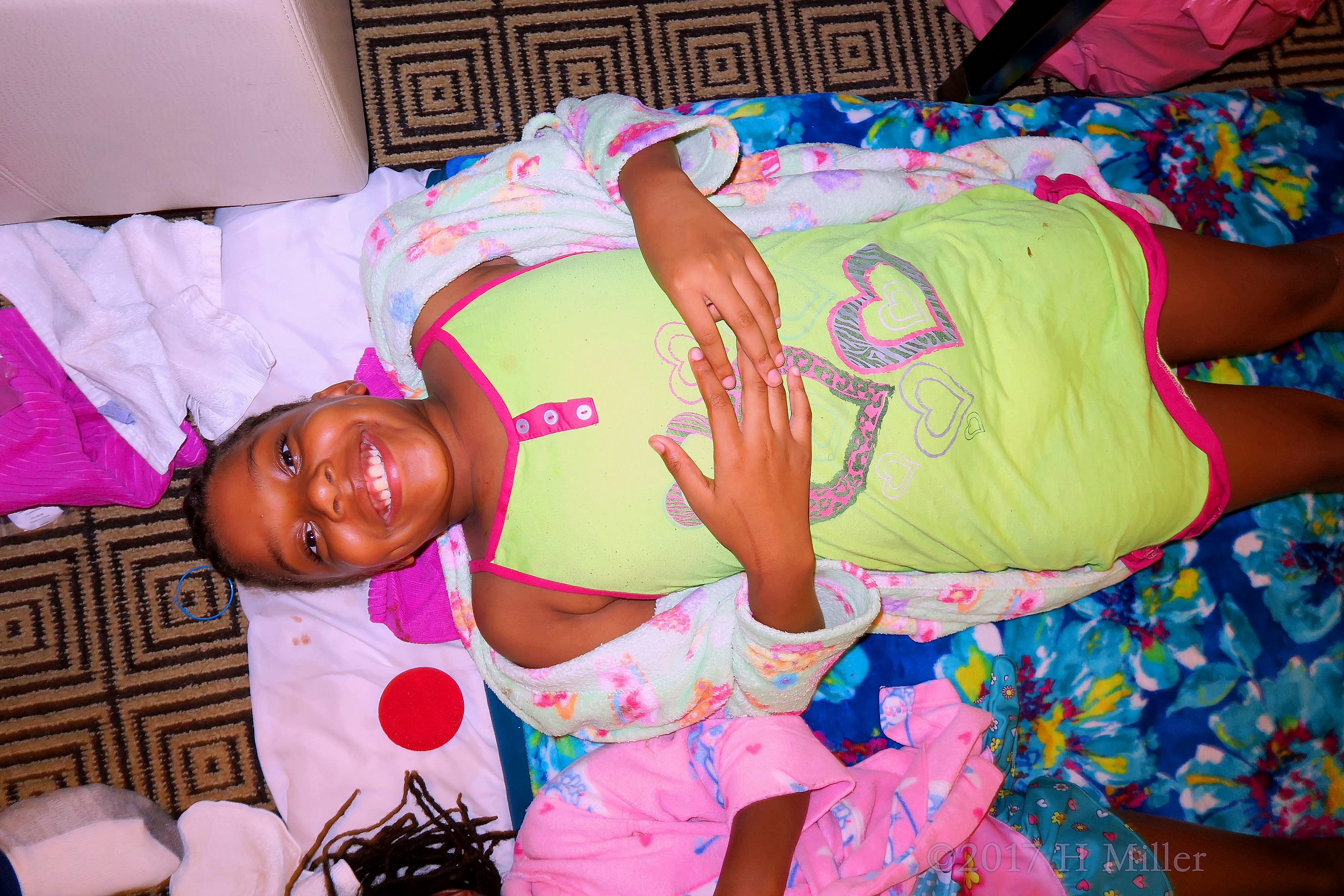 She Is Ready To Relax With A Kids Facial! She Is Ready To Relax With A Kids Facial!