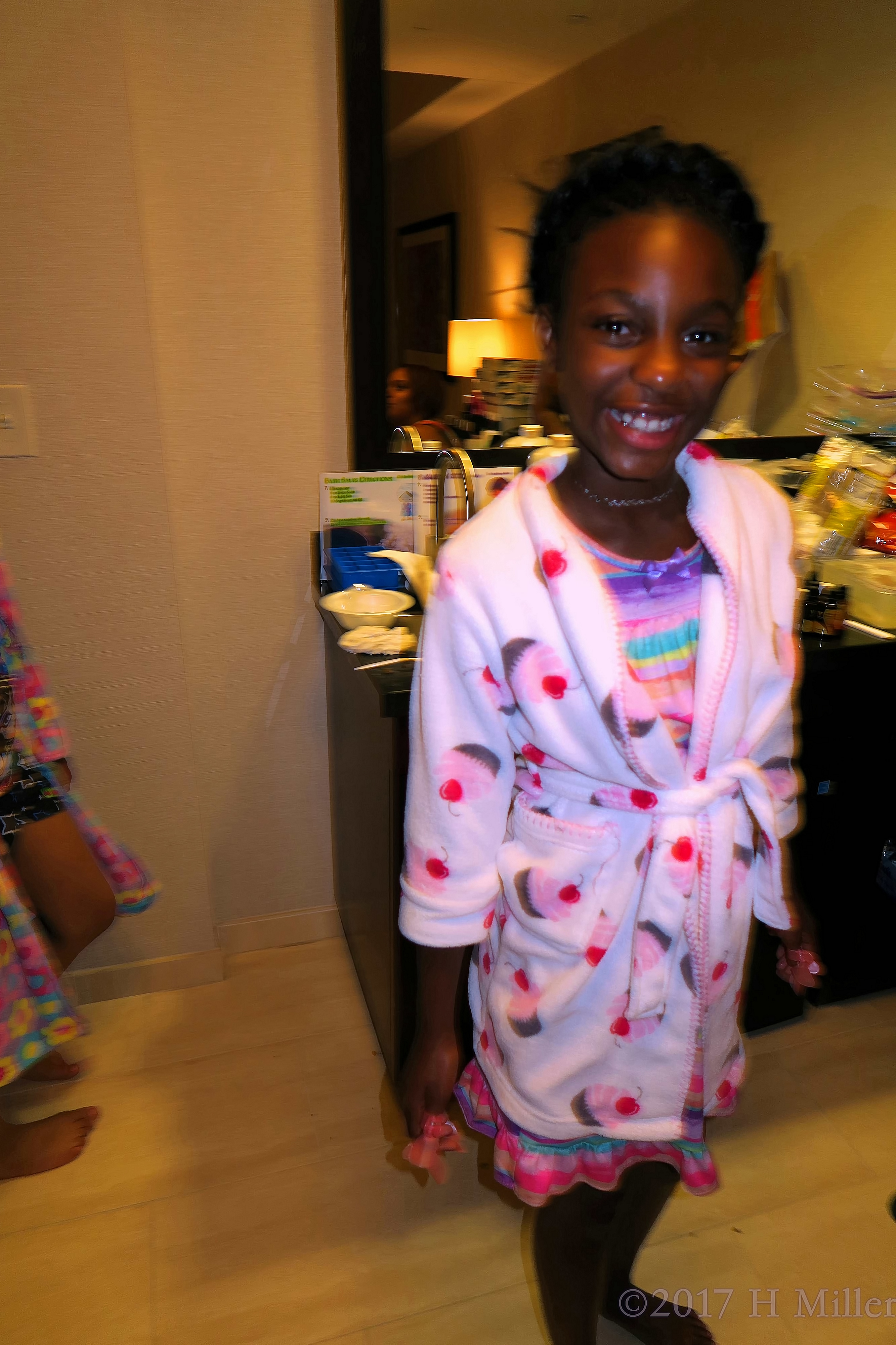 Smiling During The Kids Spa Treatments. Smiling During The Kids Spa Treatments.