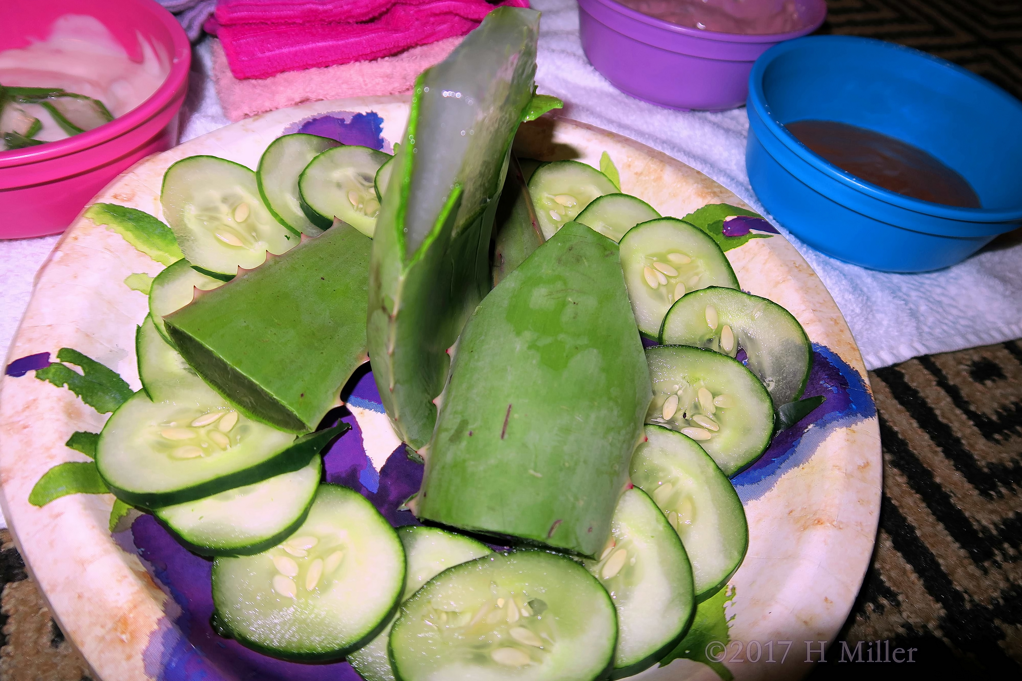 The Cukes And Aloe For The Girls Facials. The Cukes And Aloe For The Girls Facials.