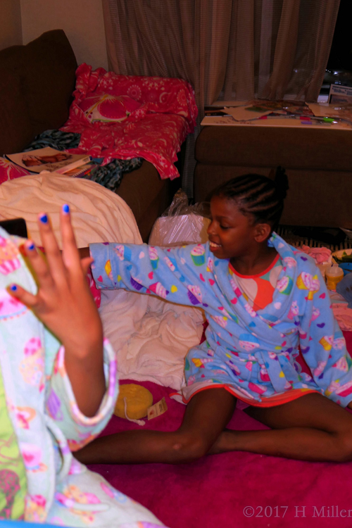 Hanging Out In The Kids Facial And Massage Area. Hanging Out In The Kids Facial And Massage Area.