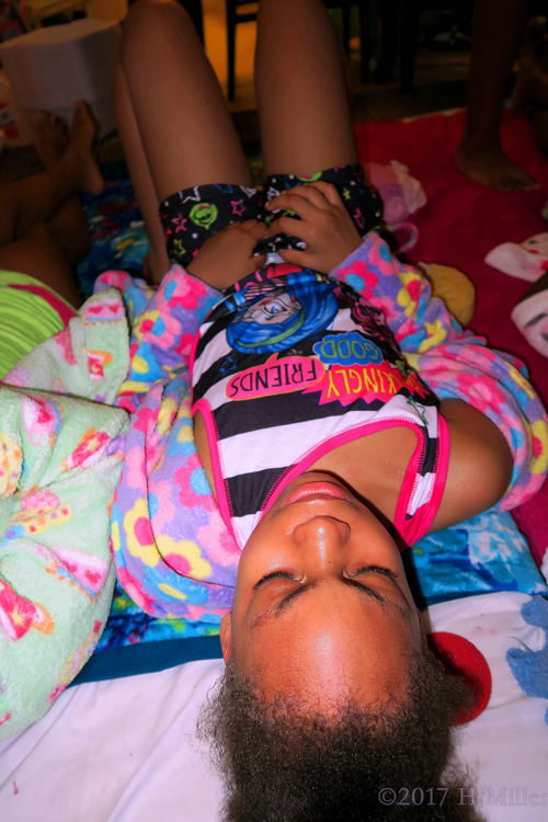 Her Kids Facial Is Almost Over! Her Kids Facial Is Almost Over!