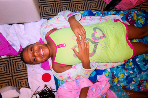 She Is Ready To Relax With A Kids Facial! She Is Ready To Relax With A Kids Facial!