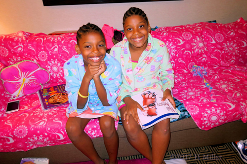 Sitting Together, Looking At The Nail Art Books To Get Ideas For Their Kids Mini Manis. Sitting Together, Looking At The Nail Art Books To Get Ideas For Their Kids Mini Manis.