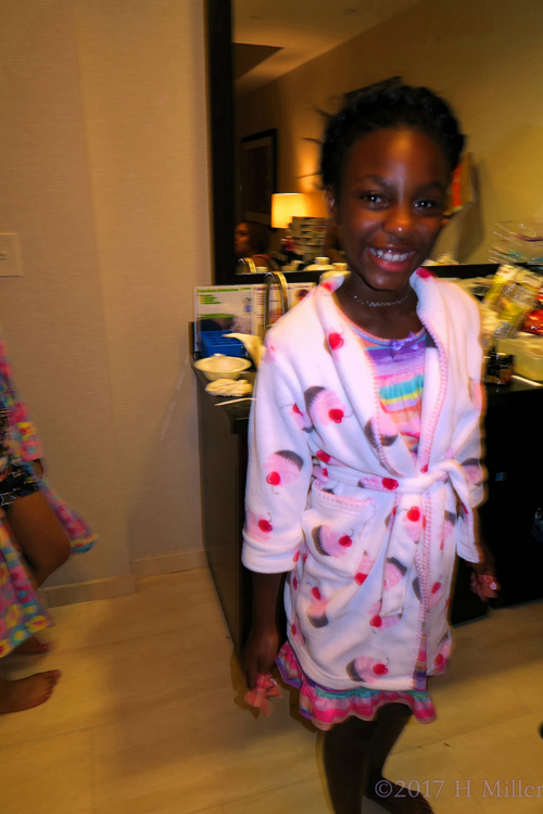 Smiling During The Kids Spa Treatments. Smiling During The Kids Spa Treatments.