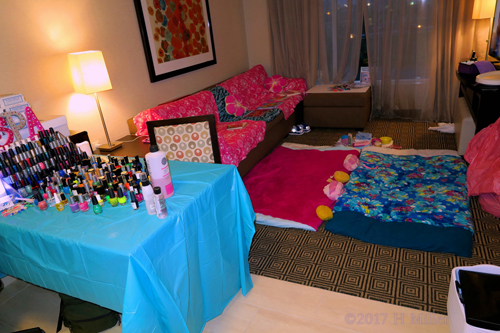 The Girls Spa Is Set Up And Ready For Spa Treatments The Girls Spa Is Set Up And Ready For Spa Treatments