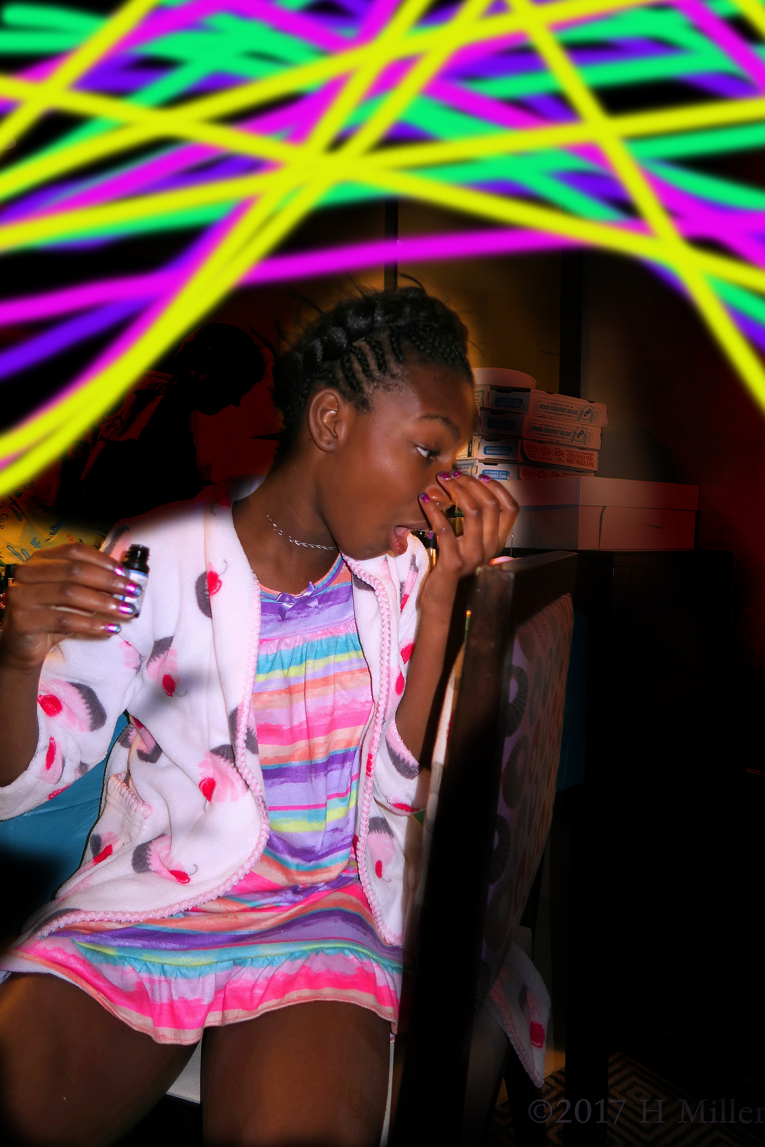 She Wanted To Smell The Essential Oil Too! She Wanted To Smell The Essential Oil Too!