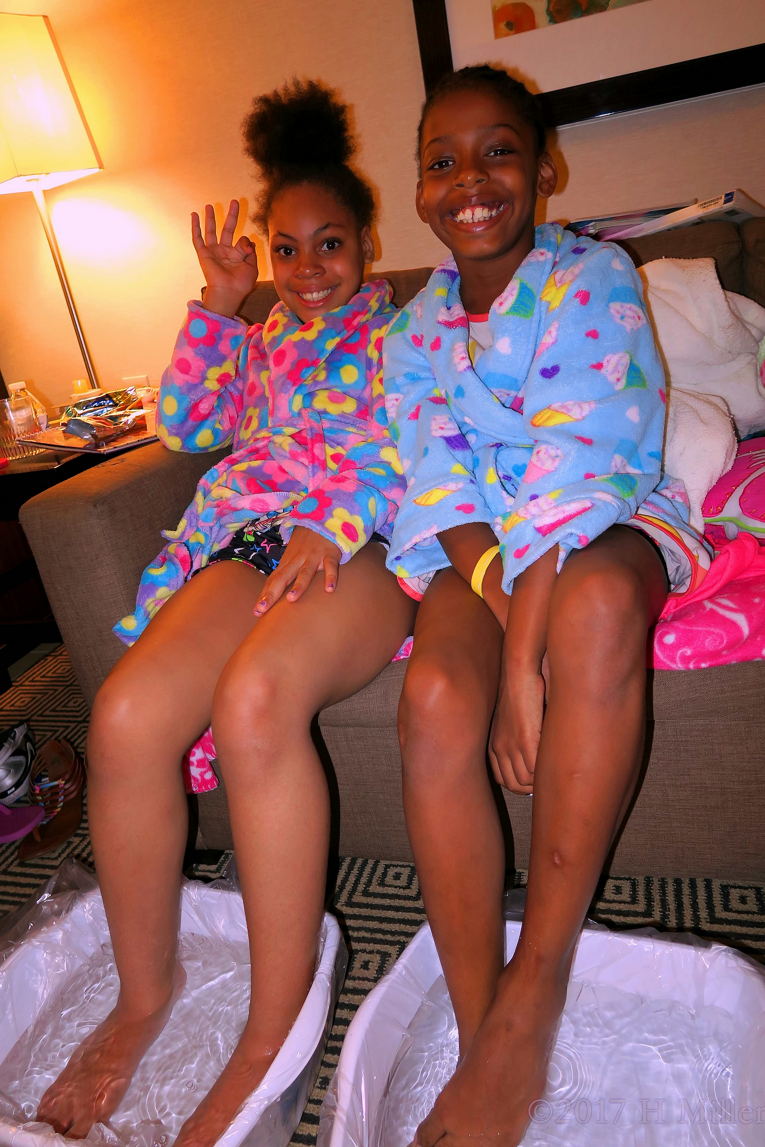 Smiling Together During Kids Pedicures At The Girls Spa! Smiling Together During Kids Pedicures At The Girls Spa!