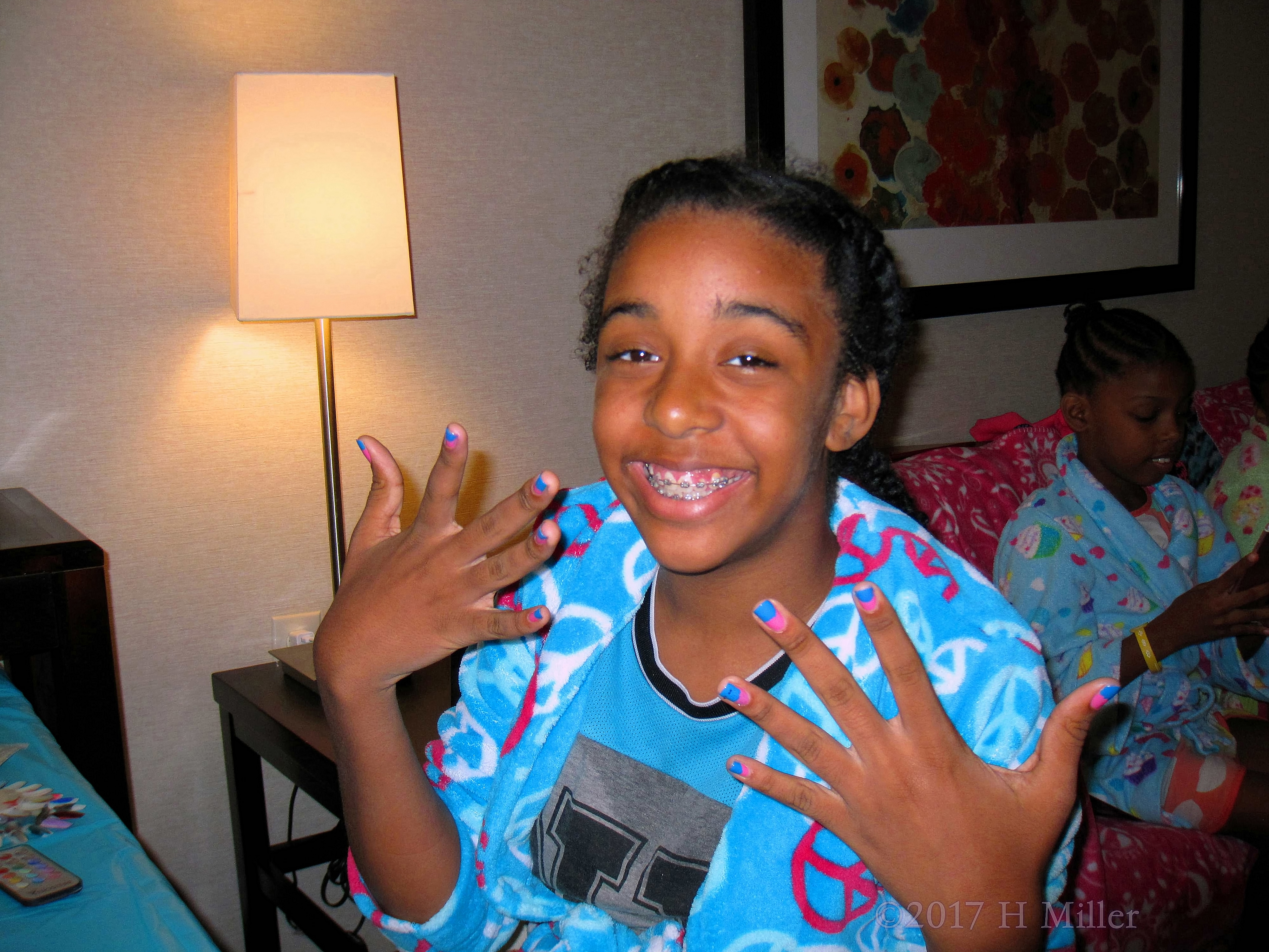 Smiling With Her Awesome Ombre Nail Design! Smiling With Her Awesome Ombre Nail Design!