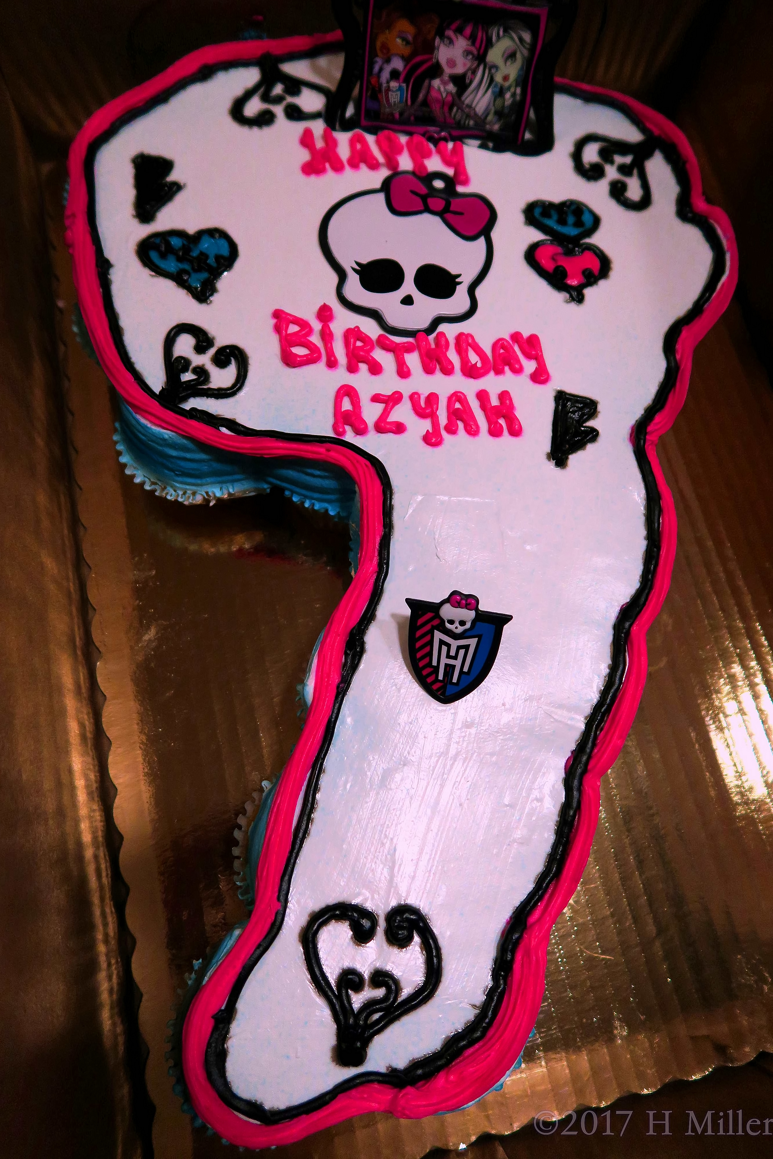The Monster High Themed Birthday Cake! 