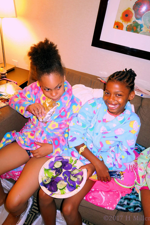 Big Smiles While Holding The Kids Facial Ingredients Plate. Big Smiles While Holding The Kids Facial Ingredients Plate.