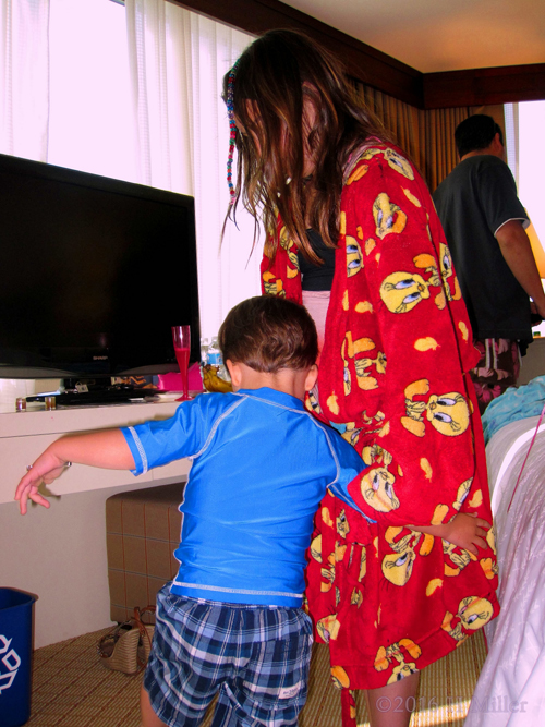 Birthday Girl's Little Brother Wants To Join The Fun! Birthday Girl's Little Brother Wants To Join The Fun!