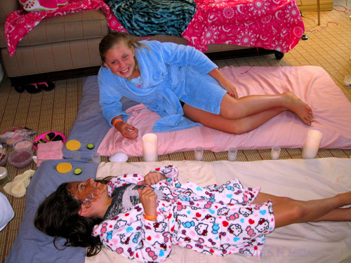 Laughing In The Kids Facials And Massage Area Laughing In The Kids Facials And Massage Area