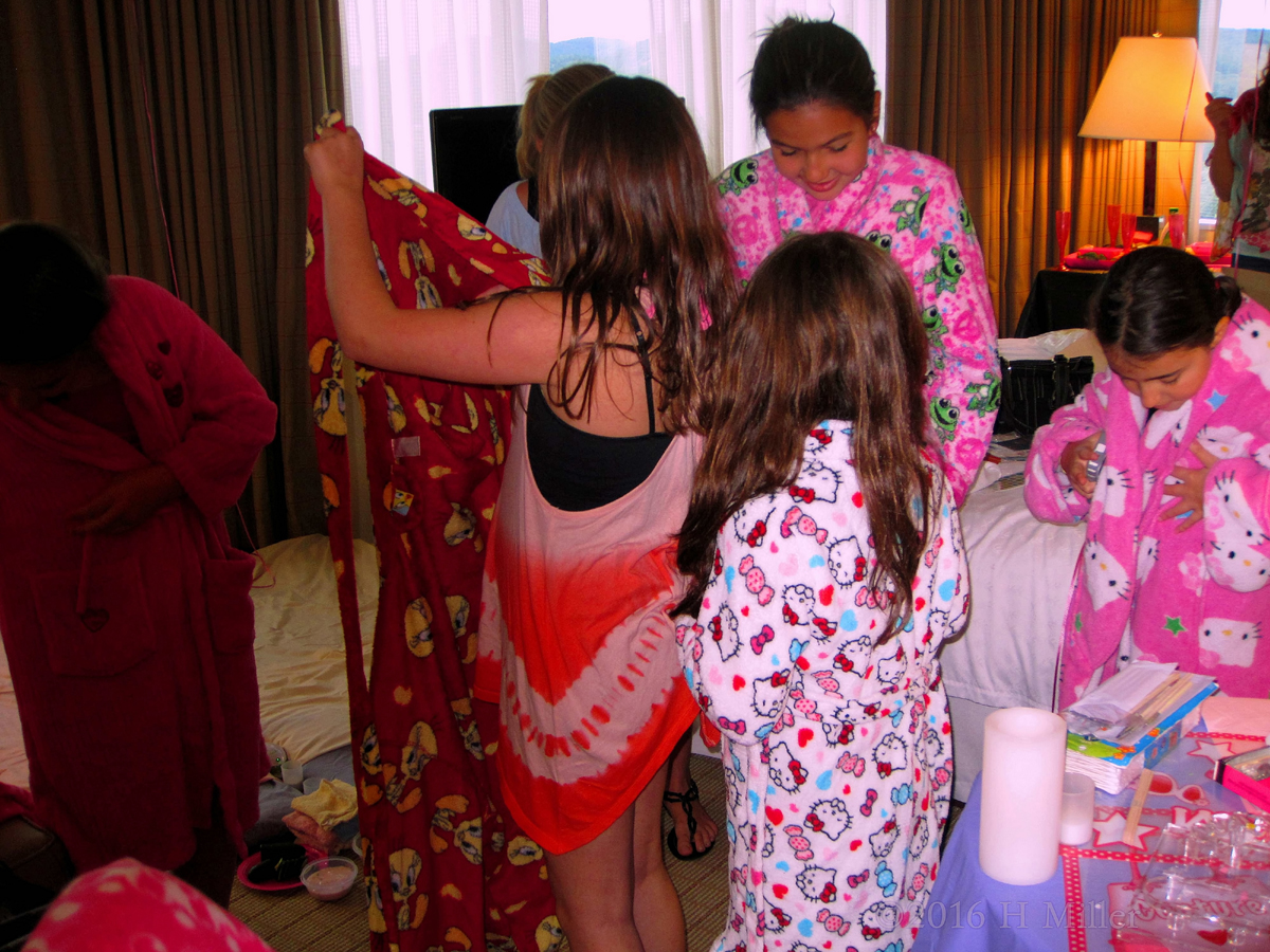 Everyone Gets A Cute Spa Robe! 