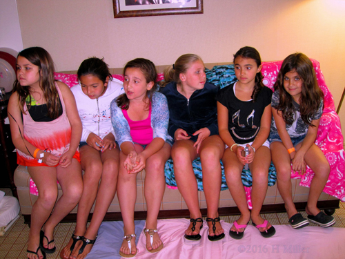 Chatting Before The Kids Spa Party. Chatting Before The Kids Spa Party.