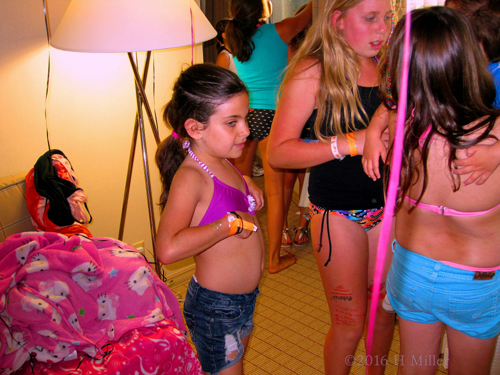 Having Fun In Swimsuits Before The Fashion Show Segment Begins!
