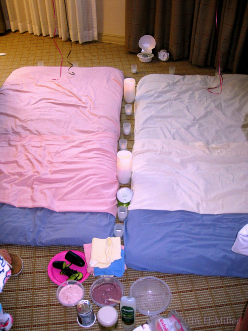 The Facials And Massage Area Is Set Up The Facials And Massage Area Is Set Up