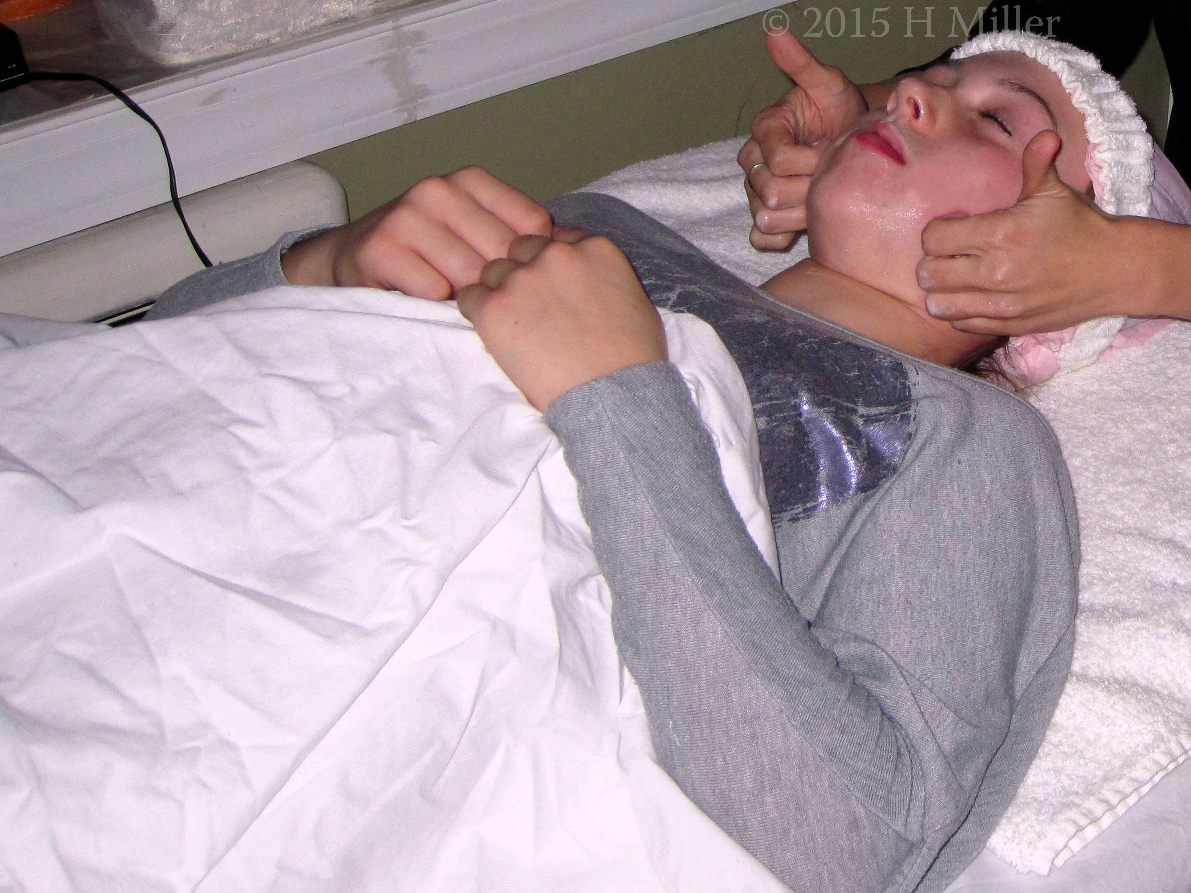 Recieving A Facial. Recieving A Facial.