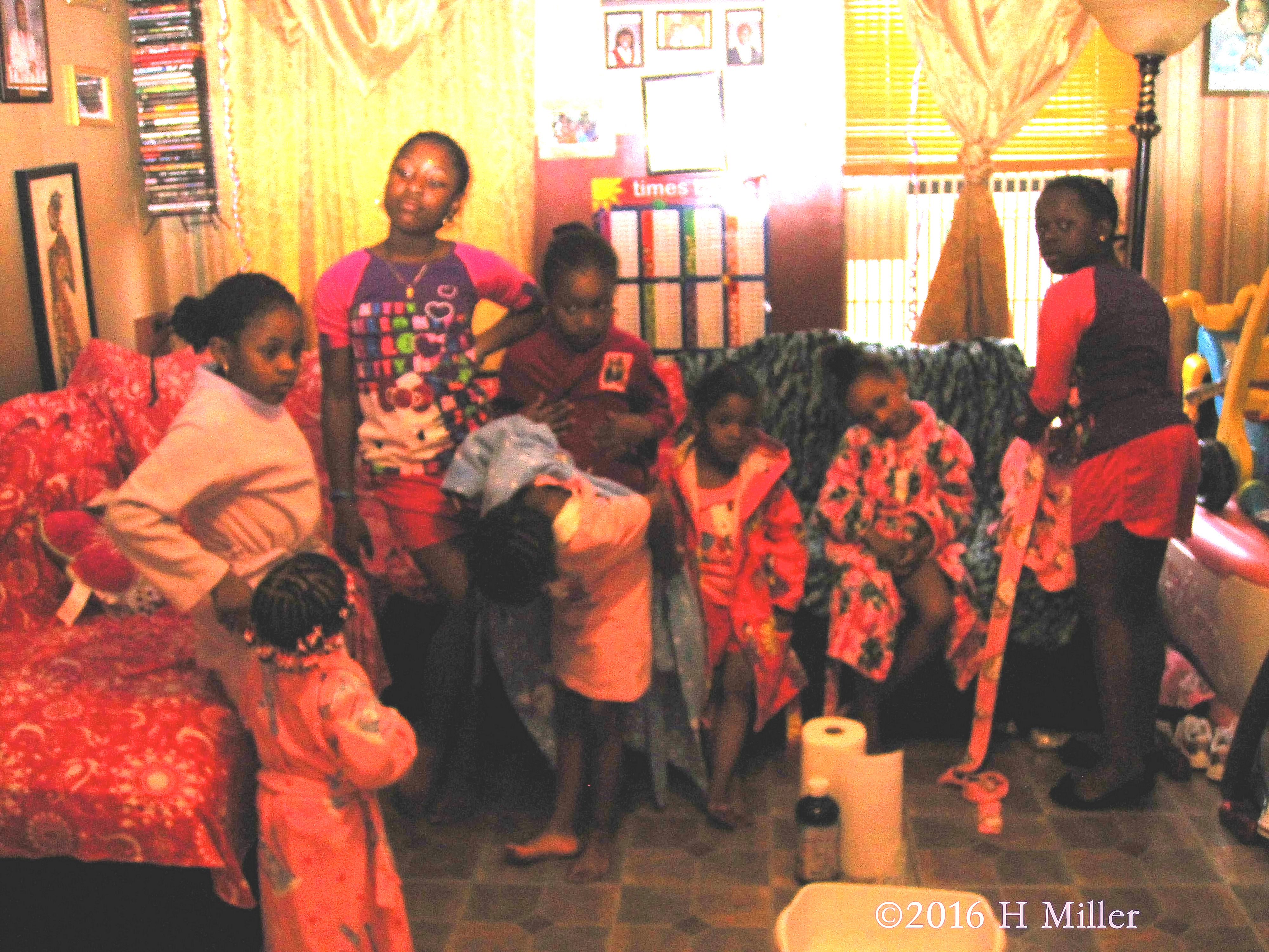 Putting On Spa Robes. Putting On Spa Robes.