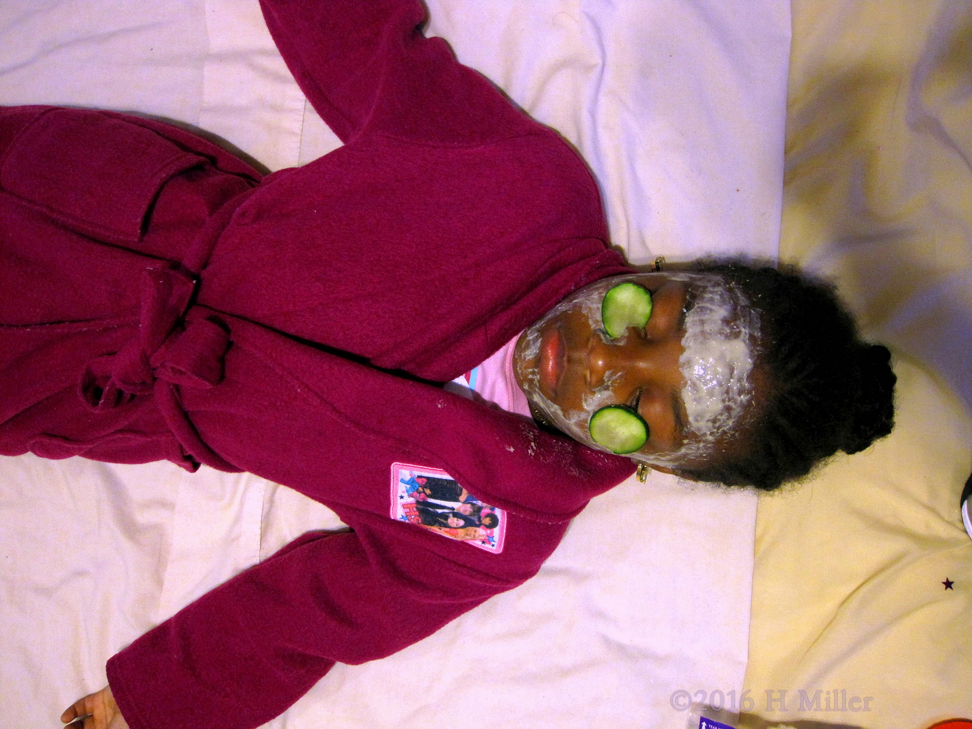 Relaxing In A Kids Vanilla Facial 