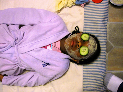 She Looks Relaxed With A Home Kids Spa Vanilla Facial She Looks Relaxed With A Home Kids Spa Vanilla Facial