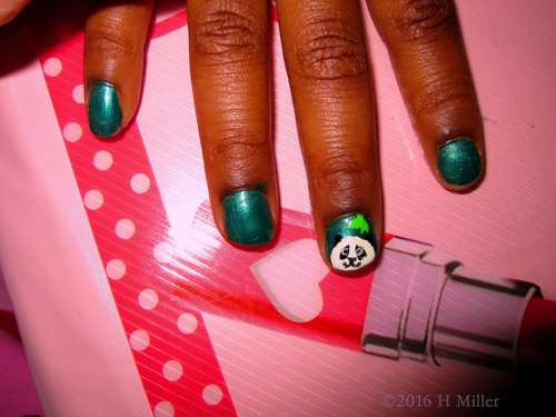 Super Cute Panda Kids Manicure Nail Art Super Cute Panda Kids Manicure Nail Art