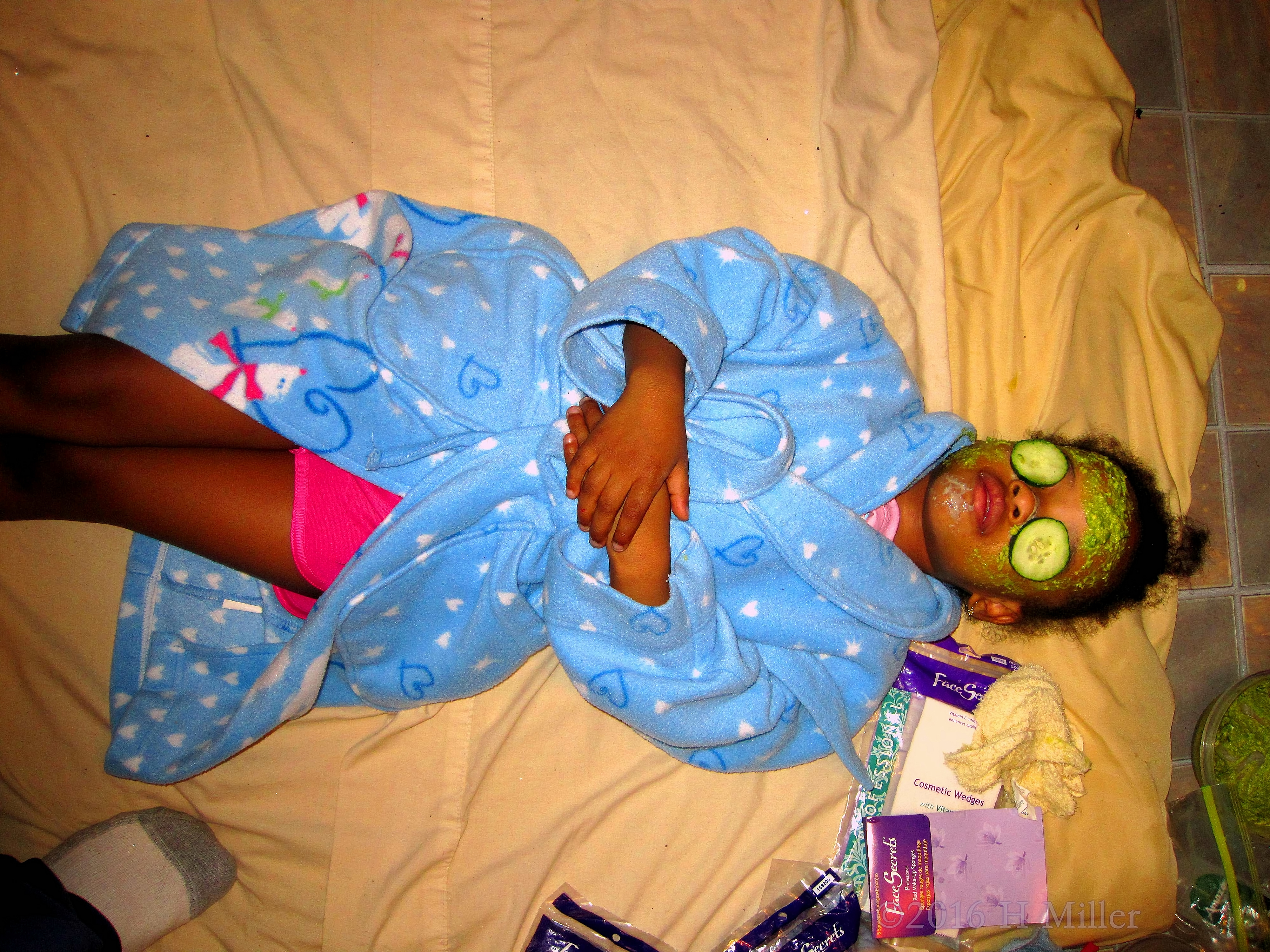 Chilling And Relaxed In A Kids Avocado Mask Chilling And Relaxed In A Kids Avocado Mask