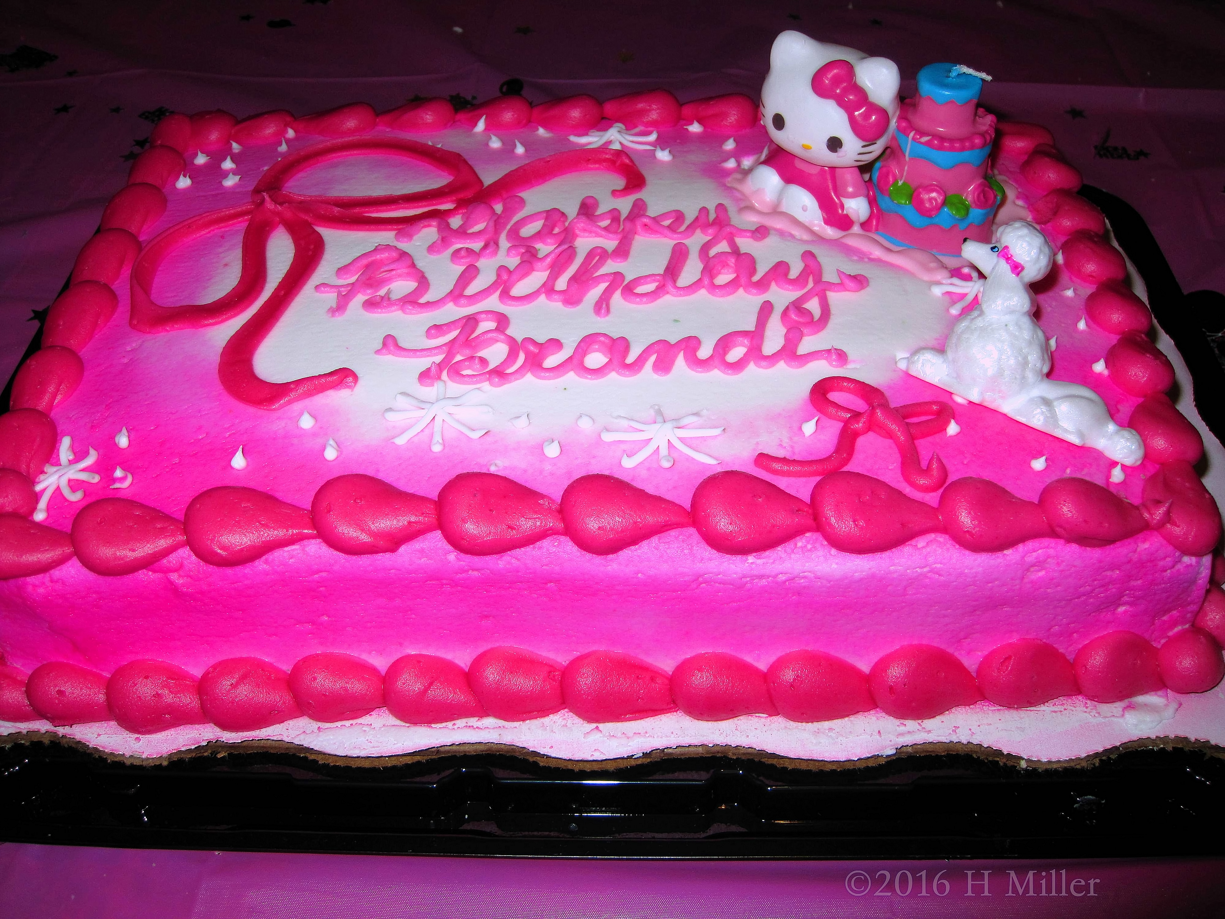 Pretty Pink Hello Kitty Birthday Cake 