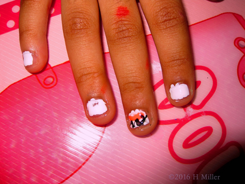 Cool Basketball Kids Nail Art