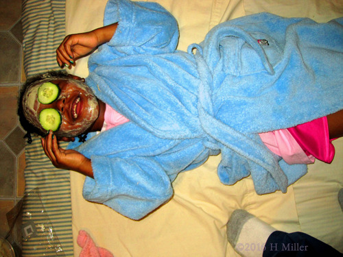 Giggling During Girls Spa Facial Giggling During Girls Spa Facial