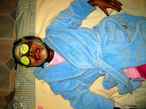 Smiling Wide During Kids Facials Smiling Wide During Kids Facials