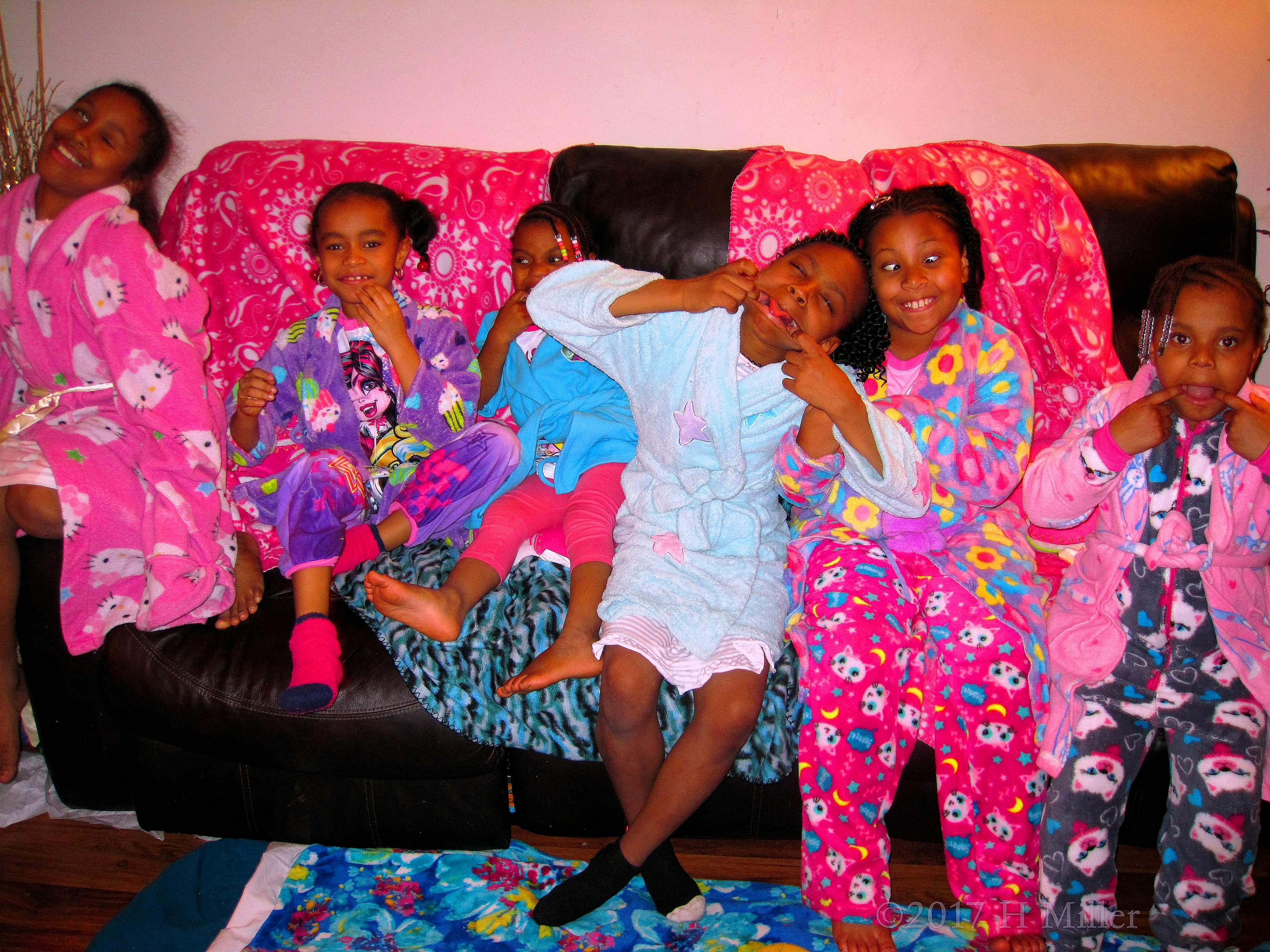 The Girls Make Funny Faces For The Spa Party Picture! The Girls Make Funny Faces For The Spa Party Picture!