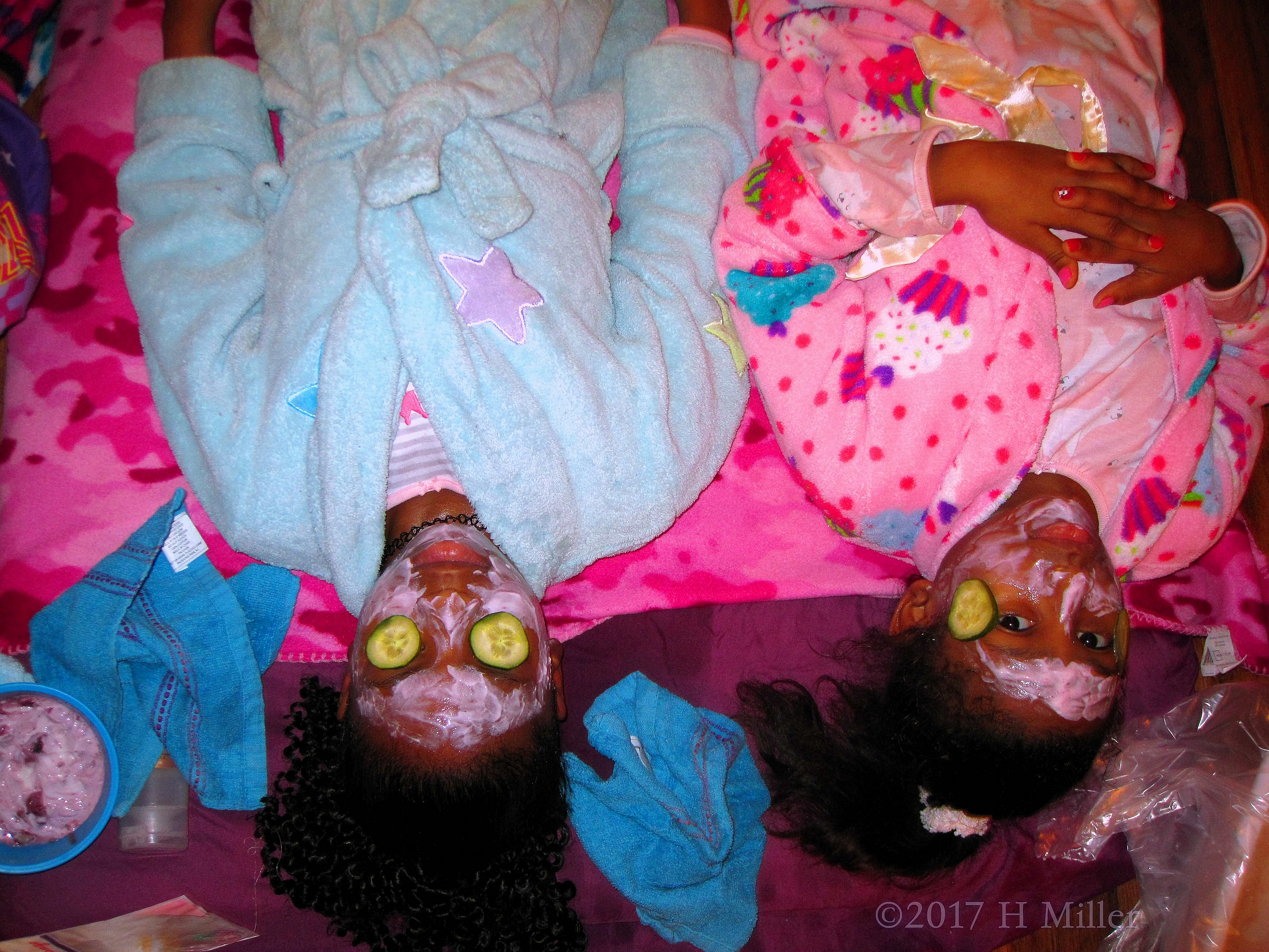 The Girls Relaxing During Their Facials! The Girls Relaxing During Their Facials!