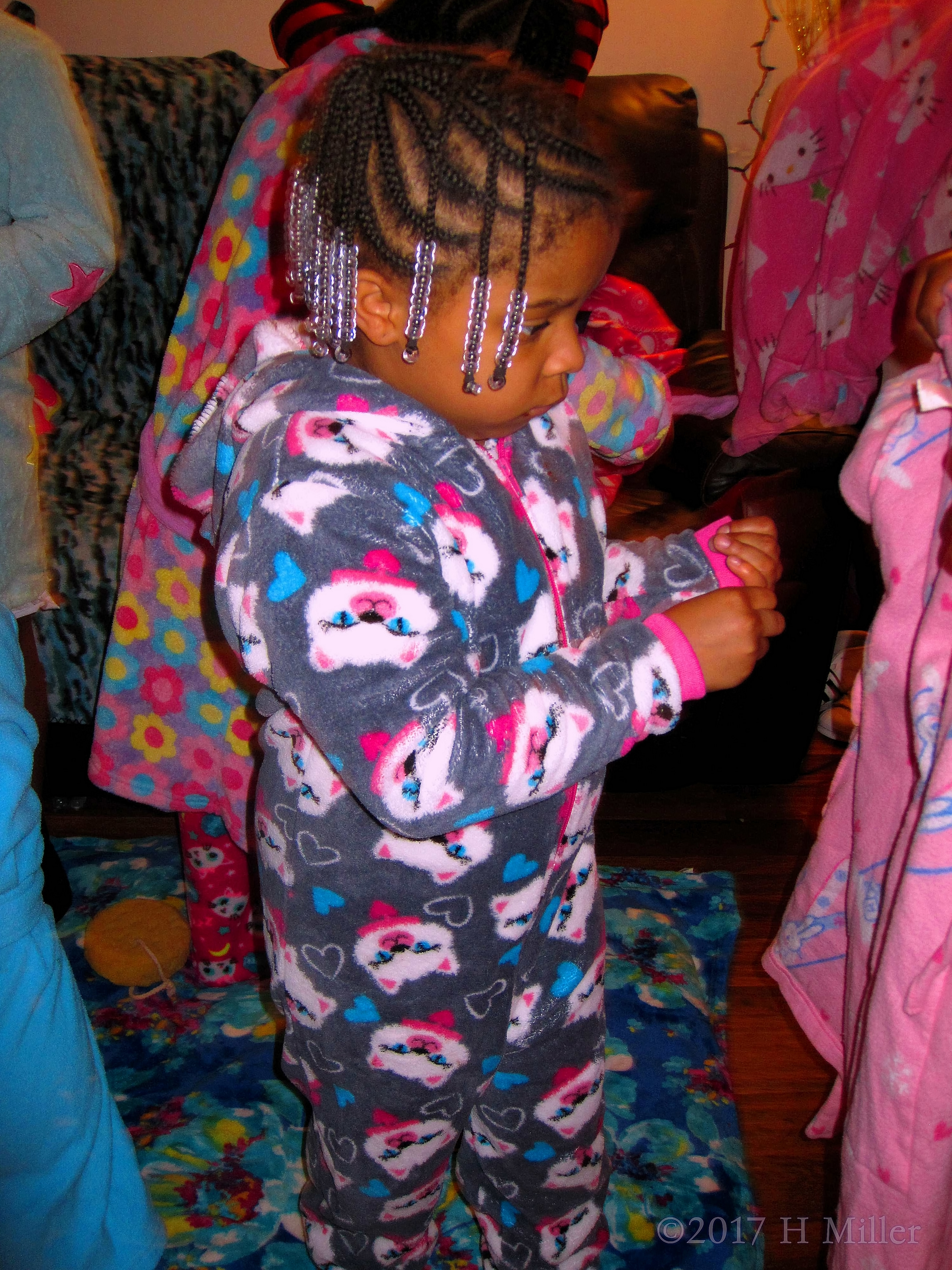 With Spa Robe On, She's Ready For The Spa Party Activities. With Spa Robe On, She's Ready For The Spa Party Activities.