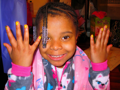 A Big Smile As She Gets The Best Nail Art Done! A Big Smile As She Gets The Best Nail Art Done!