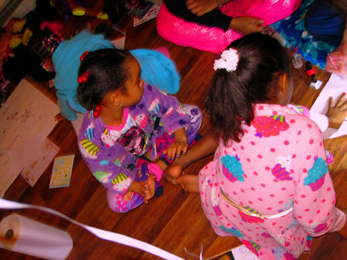 Kids Spa Birthday Card Area At The Party For Girls! Kids Spa Birthday Card Area At The Party For Girls!